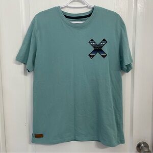 blue banana T-Shirt Mens Large Amazon Green Classic Tee Embroidered Serape Logo